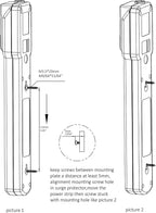 Amazon Basics Surge Protector Power Strip, 6-Outlet with 200J Protection, Circuit Breaker, LED Indicator, On/Off Switch, Wall-Mounting, 2ft Extension Cord, White, 2-Pack