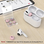 3 Pairs Replacement Ear Tips for AirPods Pro 2nd & 1st(Small, Black)