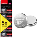 Warriors 5X CR1620 Batteries, 3V Lithium Coin Batteries