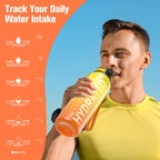 Sahara Sailor Water Bottle 1L, Leakproof Tritan Bottle with Time Marker