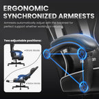 Gaming Chair for Adults, Upgraded Ergonomic Gamer Chair, Arctic Black