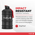 Fuel24 Jug - 2.2 Litre Water Bottle - Extra Strong Flex Material - Drop Proof, Pop or Straw Cap Options - 2.2L Large Gym Sports Bottle, BPA FREE