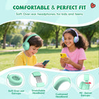 Botesty Sound Kids Headphones Wired for School, 3.5 Plug Safe Volume Purple
