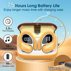 Aptkdoe Wireless Earbuds 75H Bluetooth 5.4 Sport Headphones with Earhooks