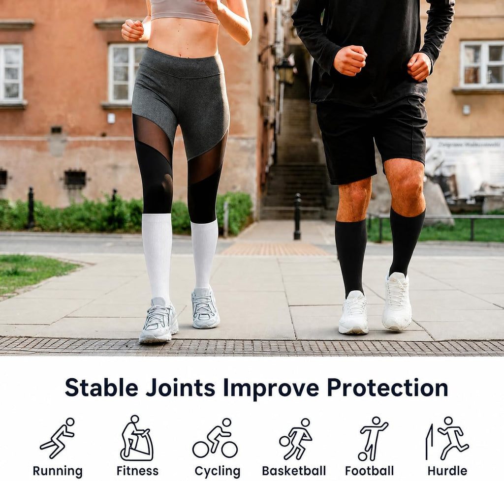 Compression Socks, (2/4/6/7 Pairs) for Men & Women 15-20 mmHg is Best for Athletics, Running, Flight Travel, Support