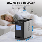 COWSAR Nugget Countertop Ice Maker, Automatic Ice Dispenser, 33 lbs/Day Chewable Pellet Ice Machine with Self-Cleaning & Measured Dispensing, Portable Ice Maker for Home, Kitchen, Office