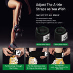 Slim Panda Ankle Straps for Cable Machines, Cable Kickback Ankle Cuffs