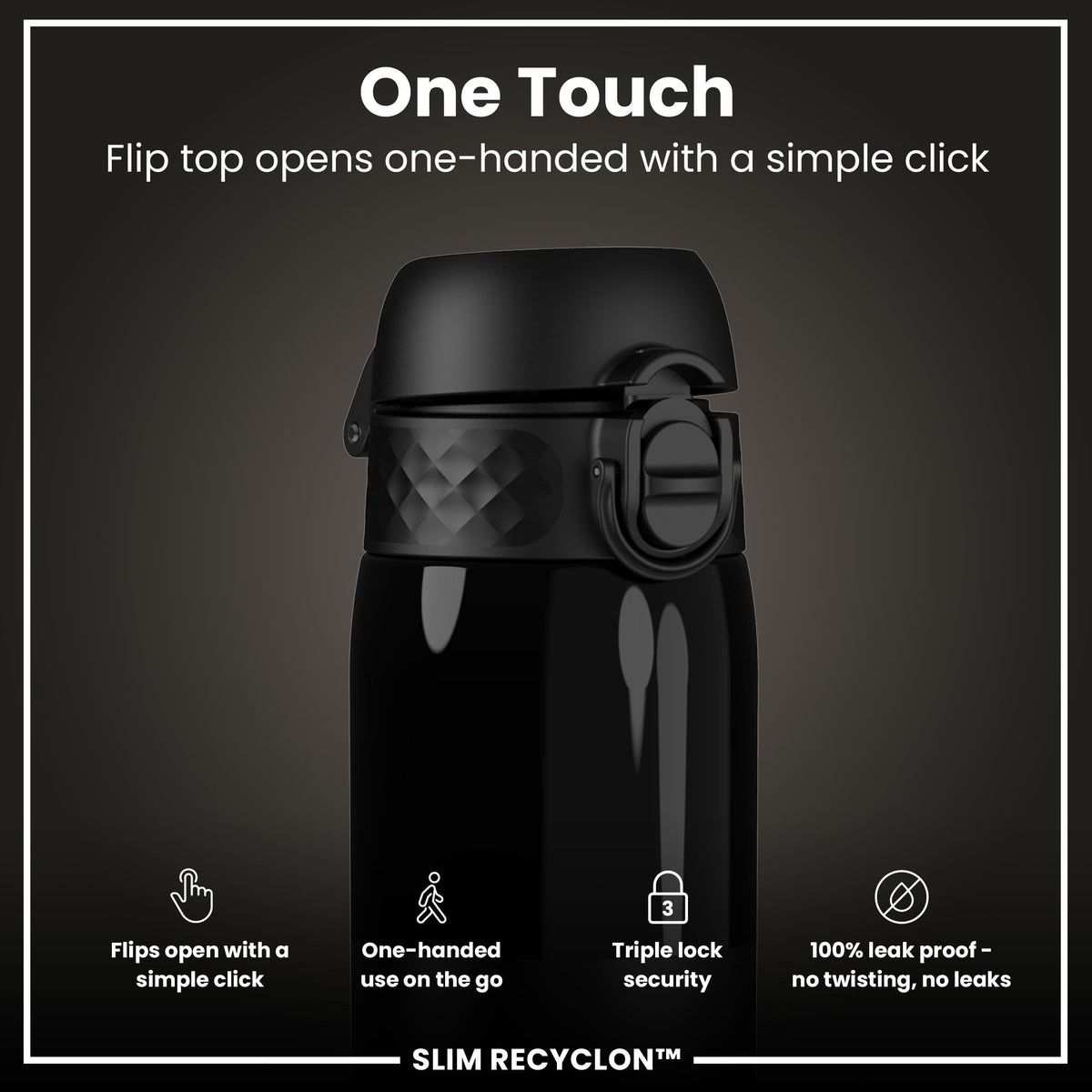 ION8 Leak Proof Water Bottle, 500ml (18oz), Fighter Jets