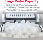 Frigidaire 26 Lbs per Day Portable Compact Maker, Ice Making Machine, Red Stainless, Medium