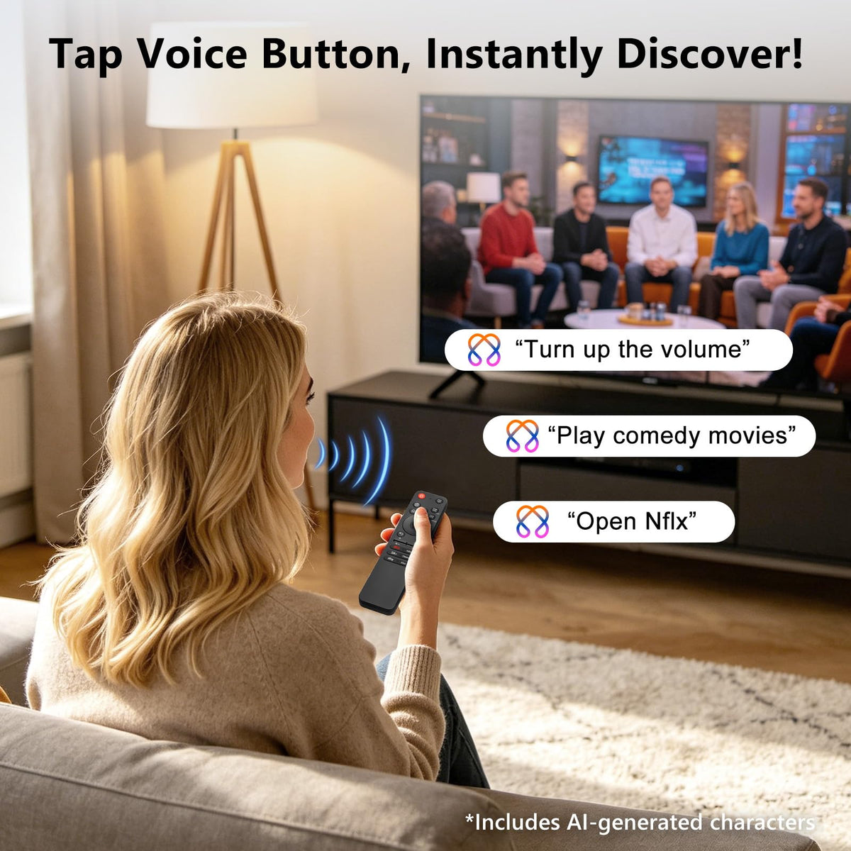 【Pack of 2】 New Universal Remote for All Samsung TV Remote, Replacement Compatible for All Samsung Smart TV, LED, LCD, HDTV, 3D, Series TV