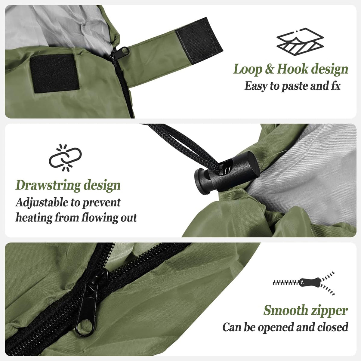 Sleeping Bag for Camping,Sleeping Bags for Adults Backpacking Waterproof,3 Seasons Adult Blanket,Small Packed Ultralight Carry Bag, Soft,Thick and Warm,for Outdoor Camping,Travel,Hiking