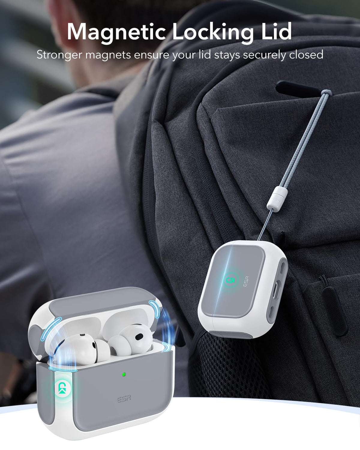 ESR for AirPods Pro 3 Case, Compatible with MagSafes, Purple