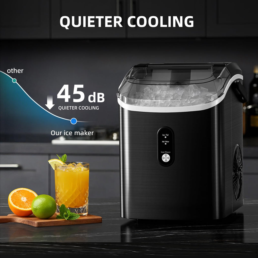 Antarctic Star Nugget Ice Maker Countertop with Soft Chewable Ice