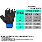 BEAST RAGE Gym Gloves Weight lifting Gloves Training Anti Slip Padded Palm Half Finger Powerlifting Workout Exercise Gloves for Men and Women
