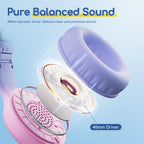 EarFun K1 Kids Headphones Wired with Mic, Volume Limit Headphones for Kids