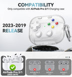 for AirPods Pro 3 Case Cover 2025 with Safety Lock-Clear White