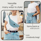 MAXTOP Large Bumbag Waist Fanny Pack Running Belt for Men Women Unisex Bum Bag with Headphone Jack and 4-Zipper Pockets Adjustable Belt for Travel Running Jogging Workout Hiking Gifts All Black