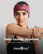 MUSICOZY Sleep Headphones Bluetooth Headband Headphones for Side Sleepers