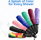 Compact Travel Umbrella, Windproof Automatic Folding with Fiberglass Ribs