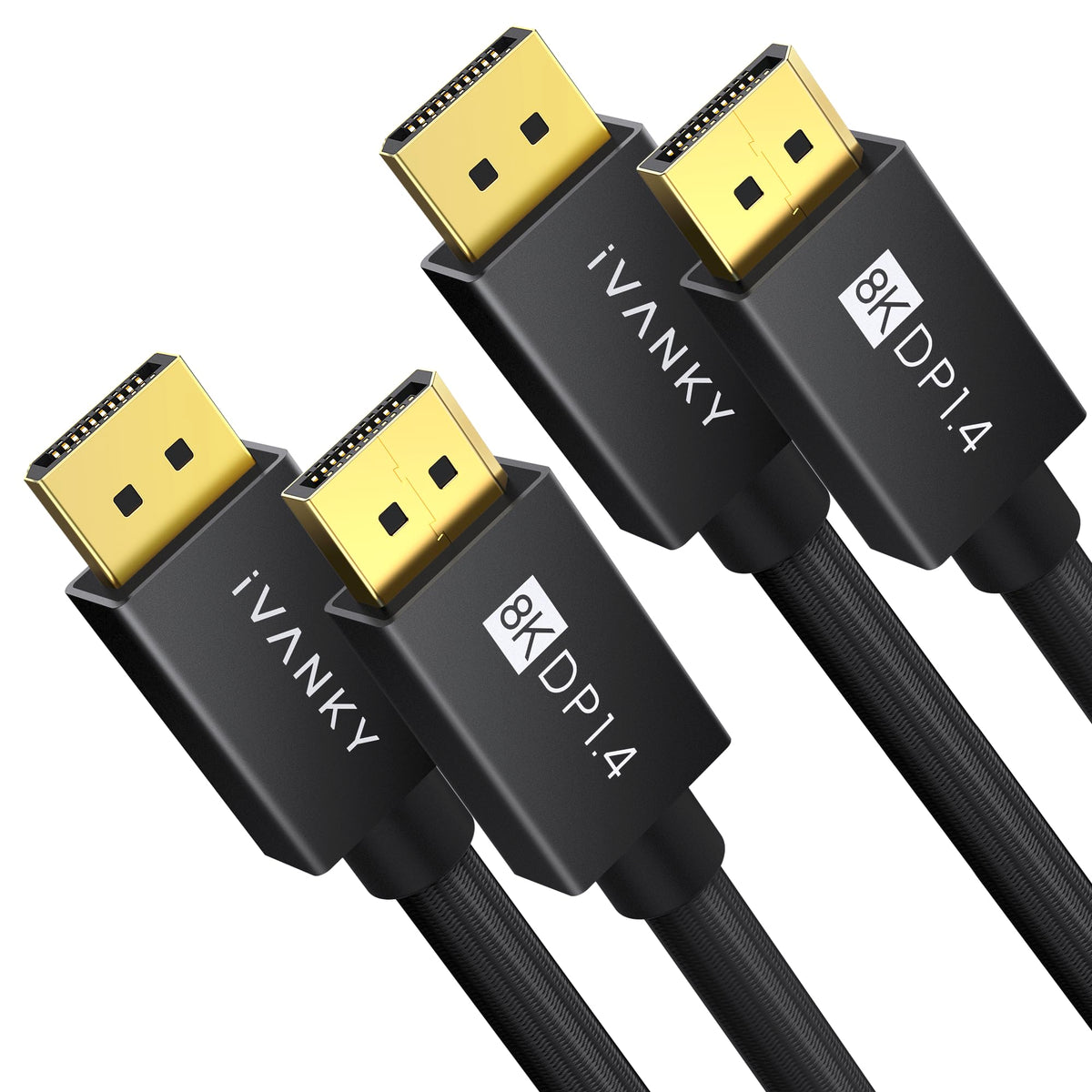 IVANKY VESA Certified 8K DisplayPort Cable 1.4, 6.6ft DP Cable Supports HDR