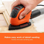BLACK+DECKER Mouse 55W Detail Sander, BEW230-GB