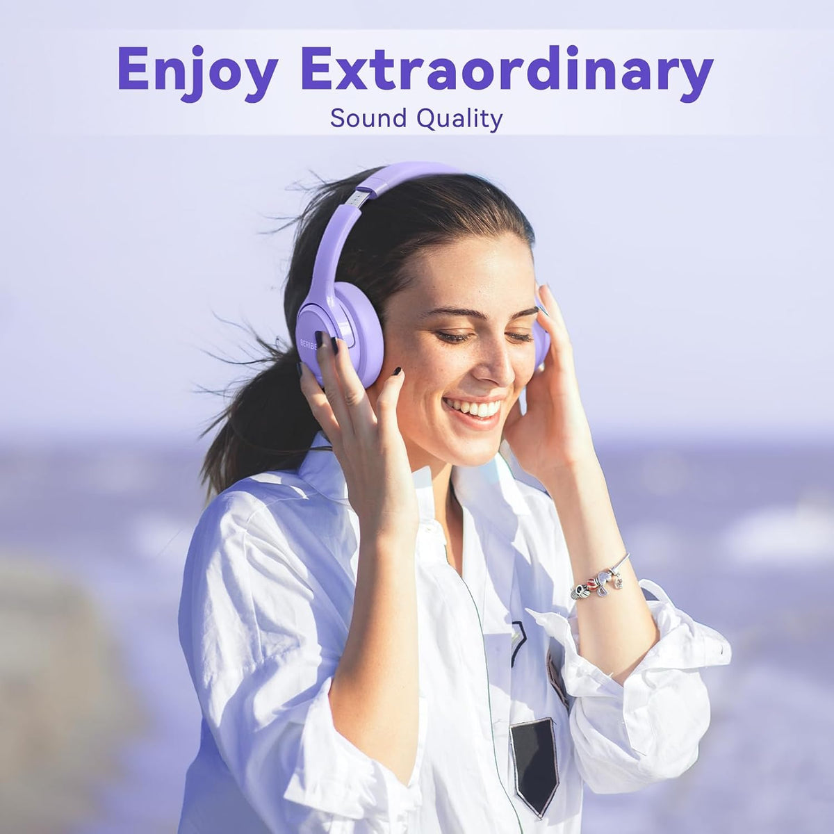 BERIBES Bluetooth Headphones Over Ear Wireless HiFi Stereo Headsets 65H 6EQ
