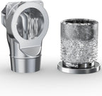 Magnetic Dryer Vent Coupling DV90 Airtight Seal Dryer Vent Connector Kit Easy to Clean Quick Connector Including a 2.6ft 4" Duct and two Clamps