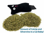 British-Made Refillable Catnip Kicker Toy – 50cm Plush Black Cat with Front Pocket & Bonus Catnip Refill Bag – Freshly Made in the UK, Durable & Eco-Friendly Fun (Black, Catnip, Refillable Cat Kicker)
