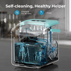 Antarctic Star Countertop Ice Maker Machine, 26Lbs/Day Fastest 6‑Min Ice