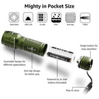LE LED Torch, LE1000 Powerful Handheld Flashlight, Adjustable Focus, 4 PCs