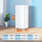 Kismile Small Freezer Upright, 3.0 Cu.ft Mini Freezer, Stainless Steel