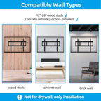 HOME VISION Heavy Duty Tilt TV Wall Mount for 32-86 Inch Flat/Curved Screen
