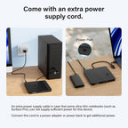 Rioddas External USB-C 3.0 CD/DVD Drive Burner +/-RW, Ultra-Slim Portable DVD Player Writer Reader for Windows 11/10/8 Linux, Laptop Desktop PC Mac iMac MacBook
