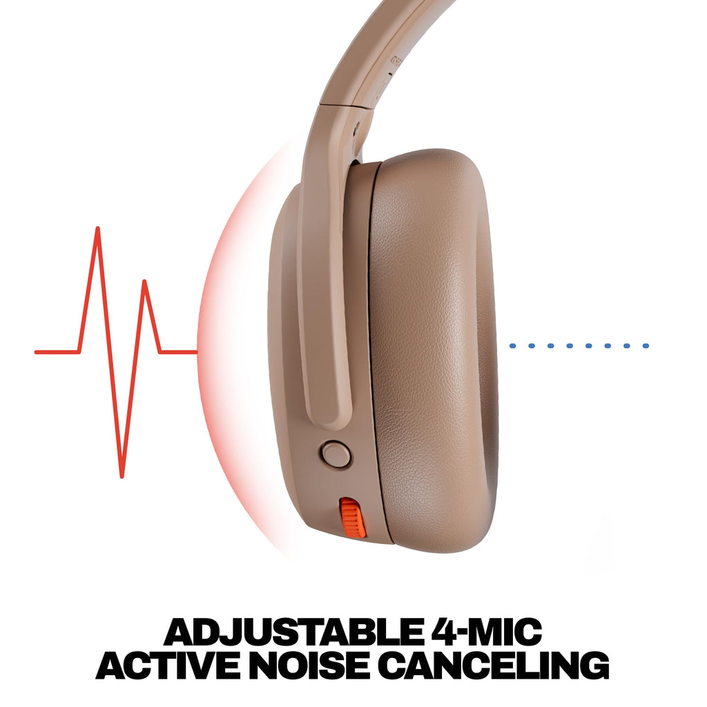 Skullcandy Crusher ANC 2 Noise Cancelling Wireless Headphones - Bone