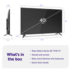 Roku 32-Inch Select Series Smart TV 2026-1080p Full HD TV - RokuTV