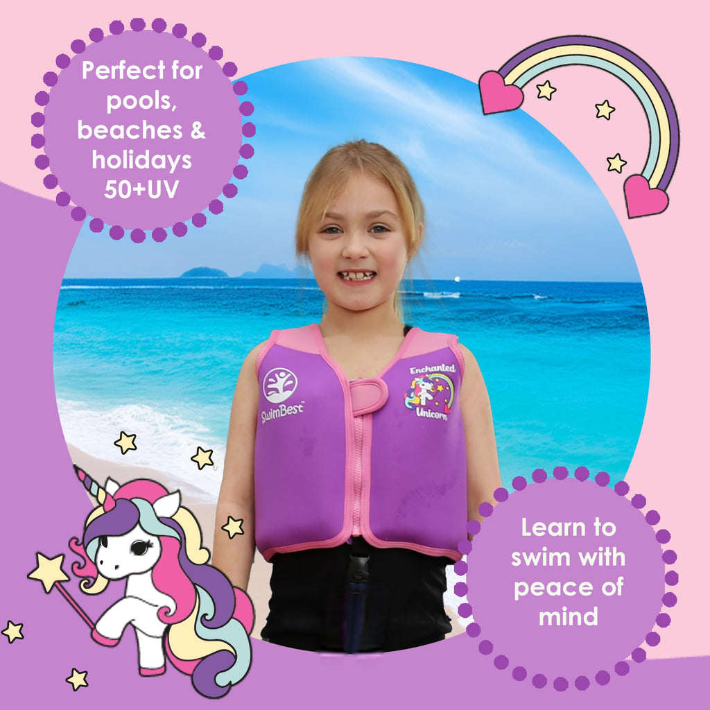 SwimBest Swim Vest - For Baby, Toddler & Kids. Adjustable Buoyancy Swim Jacket, ideal for pools/beaches/holidays & Learning to Swim