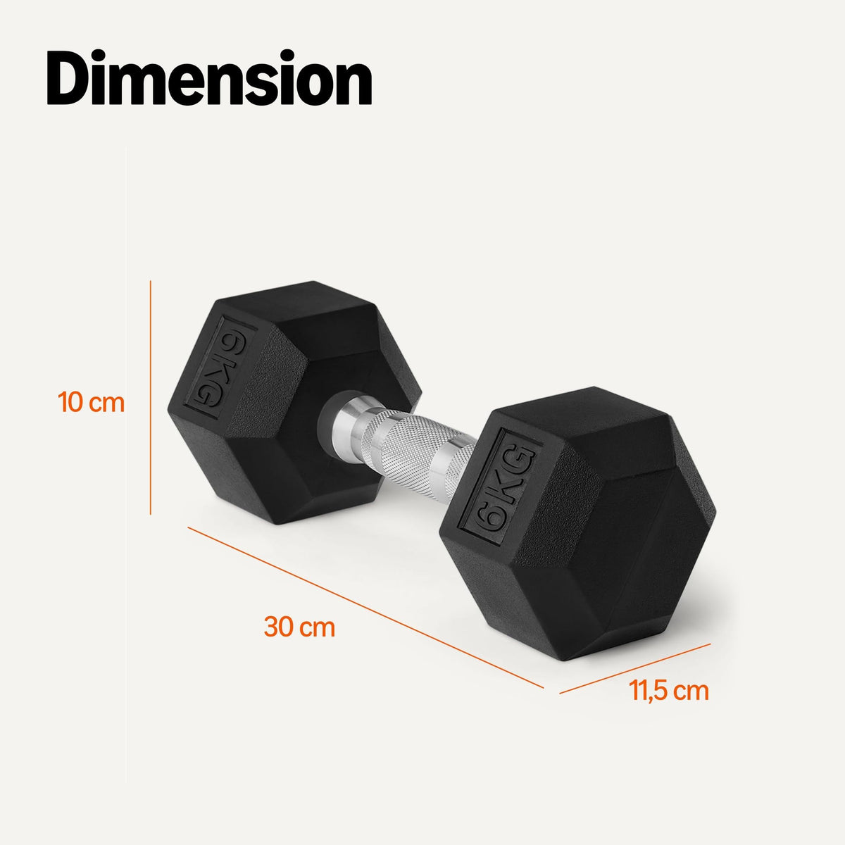 Amazon Basics Rubber Encased Hex Dumbbell Weights Set