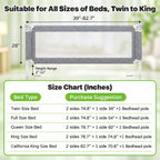 3-Piece Queen Size Bed Rail for Toddlers - Adjustable Baby Bed Rail Guard, Kids Safety Bed Rail for Queen Size Bed (78.7"x78.7"x60"-Grey)