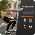 Active 100 Resistance Bands, Set of 5 Different Levels, Exercise Band for Home Gym, Training and Yoga with Carrying Bag