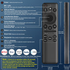Universal Remote for All Samsung TV Remote, Replacement Compatible with All Samsung LED, LCD, QLED, HDTV, 3D Series Smart TVs (BN59-01259B)