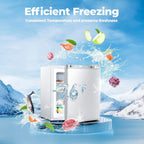 Electactic 3.2 Cu.ft Small Freezer, Mini Upright Freezer, White