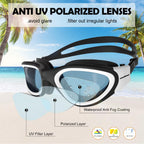 Winline Adult Swimming Goggles,Open Water Goggles Swimming Anti Fog UV Protection No Leakage Clear Vision Easy to Adjust for Adults Men Women Teenagers