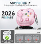 for AirPods Pro 3 Case Cover 2025 with Safety Lock-Clear White