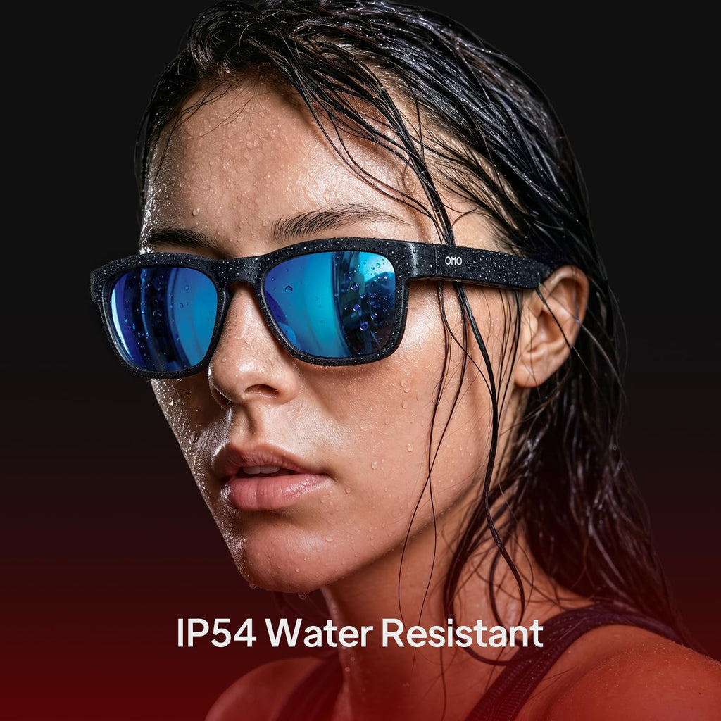 OhO Open Ear Smart Glasses, UV400 Z87.1 Lightweight Audio Bluetooth Glasses