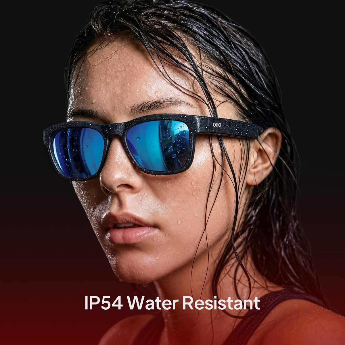 OhO Open Ear Smart Glasses, UV400 Z87.1 Lightweight Audio Bluetooth Glasses