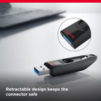 SanDisk Ultra 64GB USB Flash Drive USB 3.0 up to 130MB/s Read - Pack of 3