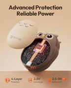 Gaiatop Rechargeable Hand Warmers 2 Pack, Cute Owl Handwarmers