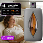 Portable Clothes Dryer, Clothes Dryer Hold 12 Items Up, With Time Setting、Remote Control, Portable Dryers For Laundry, Apartments, RV, Travel, Low noise、Energy Saving (Grey)