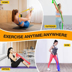 Fokky 2M Resistance Bands, Exercise Band with 4 Different Resistance Levels