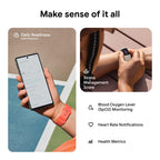 Fitbit Google Charge 6 Activity Tracker with 3 Months Google Health Membership Included, 7 Days Battery Life and Google Wallet and Maps, Obsidian/Black Aluminum